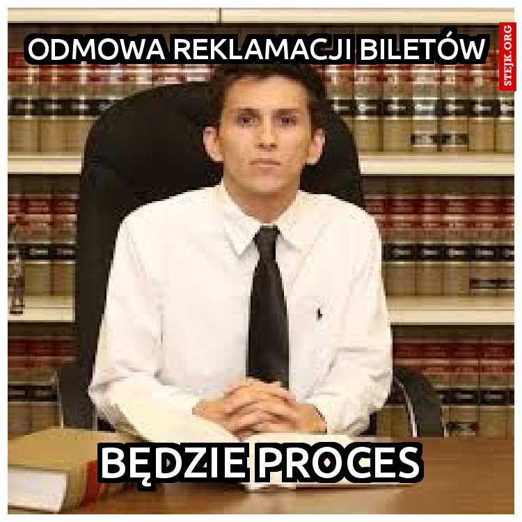 Odmowa reklamacji biletów