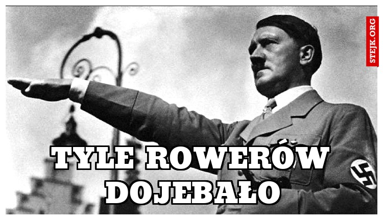 Tyle rowerów dojebało