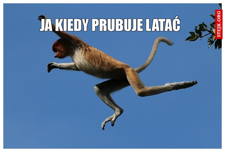 ja kiedy prubuje latać 