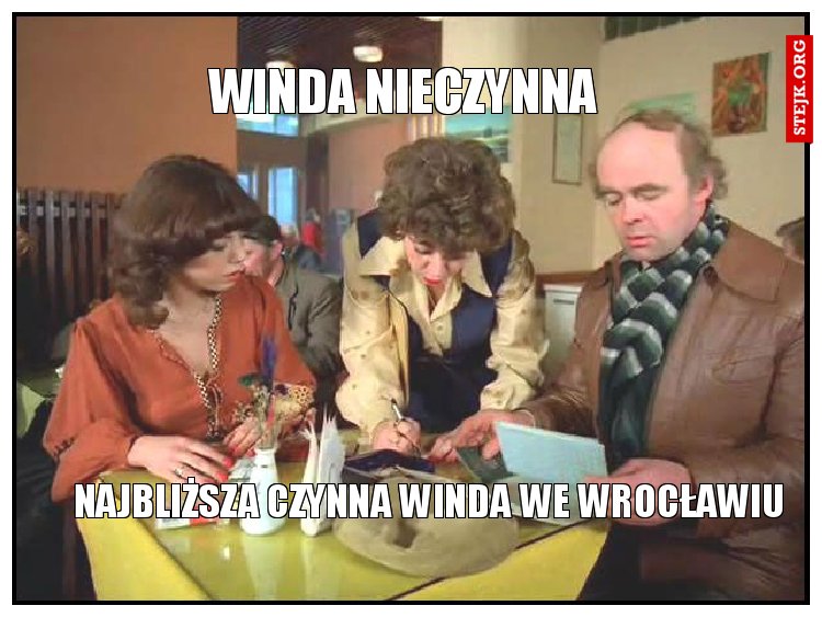 Winda nieczynna 