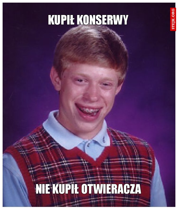 Kupił konserwy