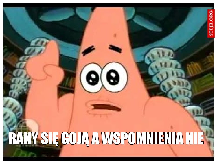 rany się goją a wspomnienia nie 