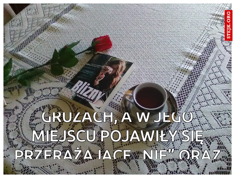 Jego bezpieczny, poukładany świat legł w gruzach, a w jego miejscu pojawiły się przerażające „nie” oraz „nigdy” i panoszył się czas przeszły.