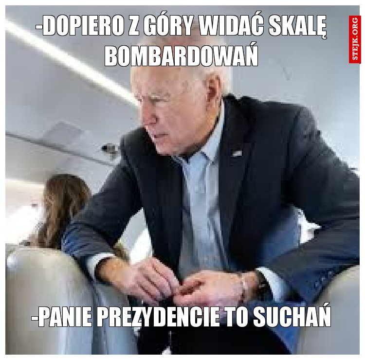 -Dopiero z góry widać skalę bombardowań