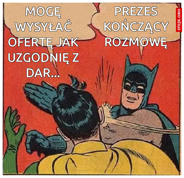 Mogę wysyłać ofertę jak uzgodnię z Dar...