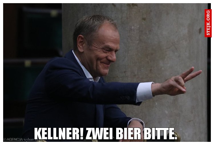 Kellner! Zwei Bier bitte.