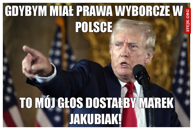 Gdybym miał prawa wyborcze w polsce