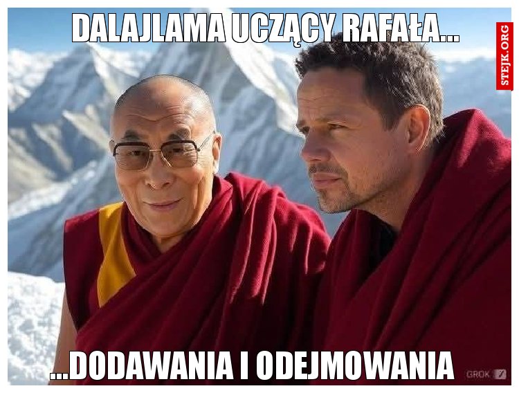 Dalajlama uczący Rafała...