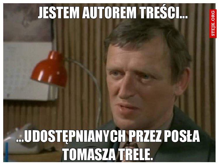 Jestem autorem treści...