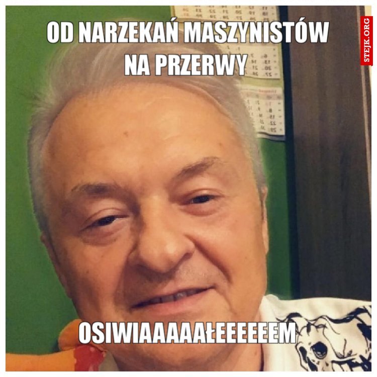 od narzekań maszynistów