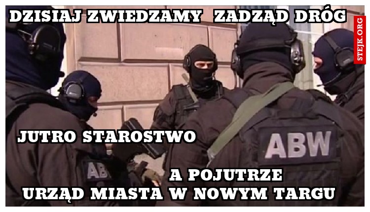 dzisiaj zwiedzamy  zadząd dróg