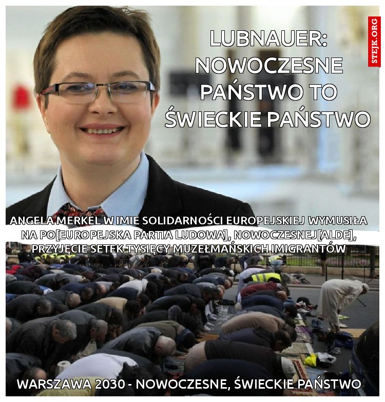 lubnauer: Nowoczesne państwo to świeckie państwo