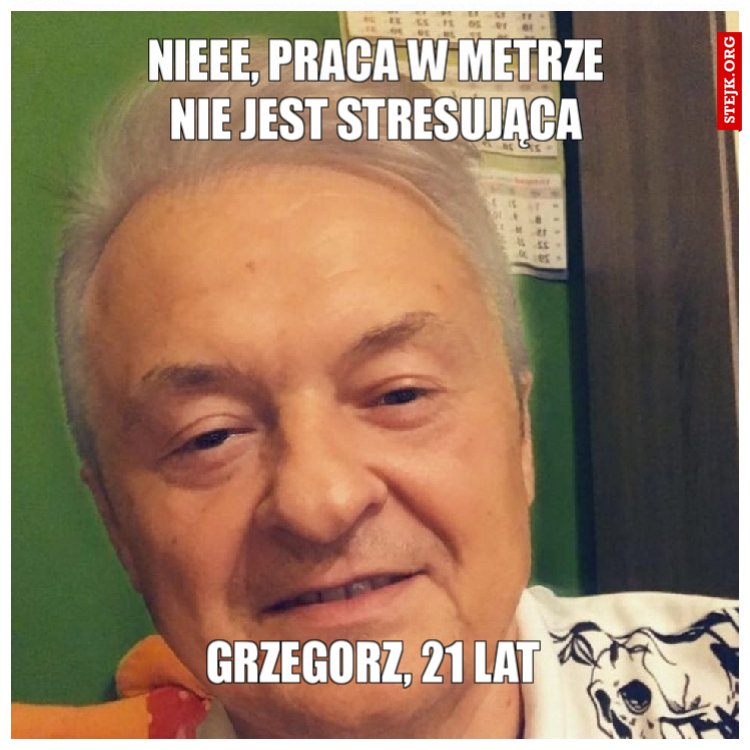nieee, praca w metrze