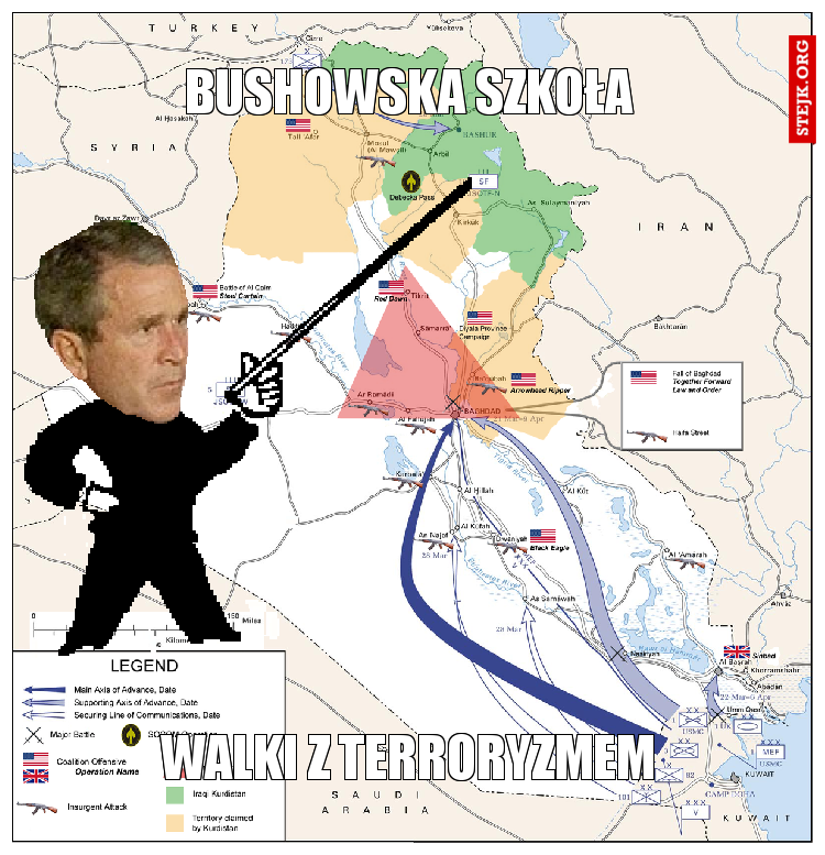 Bushowska szkoła walki z terroryzmem meme