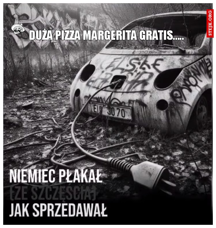 DUŻA PIZZA MARGERITA GRATIS.....