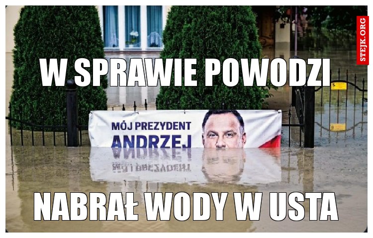 w sprawie powodzi