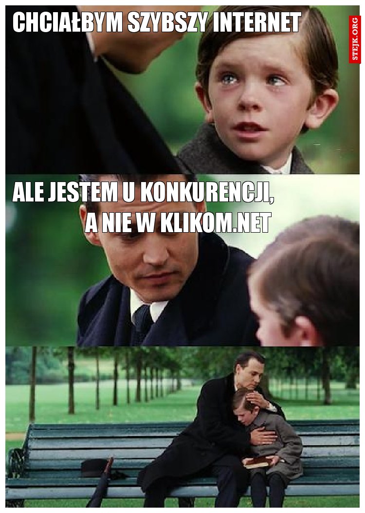 chciałbym szybszy internet