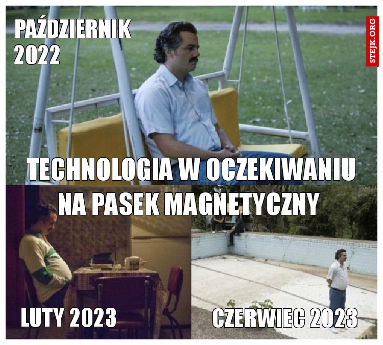Technologia w oczekiwaniu na pasek magnetyczny 
