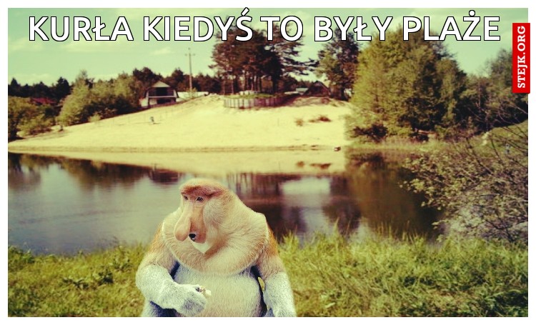 Kurła kiedyś to były plaże