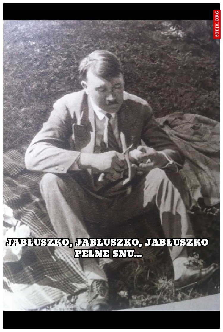 jabłuszko, jabłuszko, jabłuszko pełne snu...
