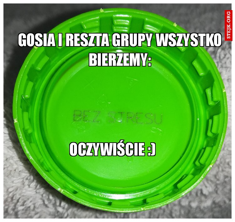 Gosia i reszta grupy wszystko bierzemy: