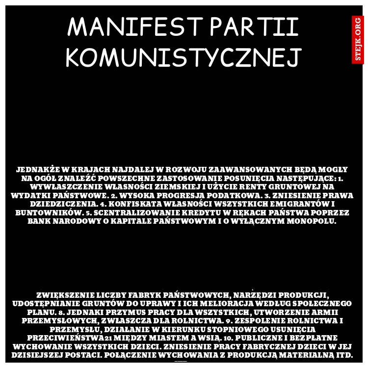 Manifest partii komunistycznej