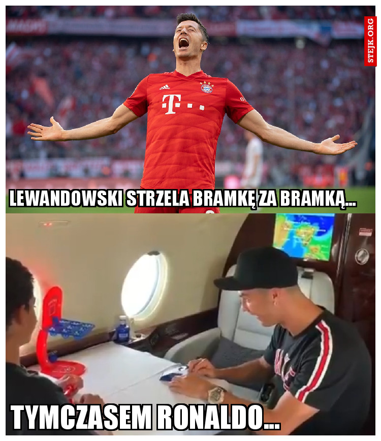 Lewandowski strzela bramkę za bramką...