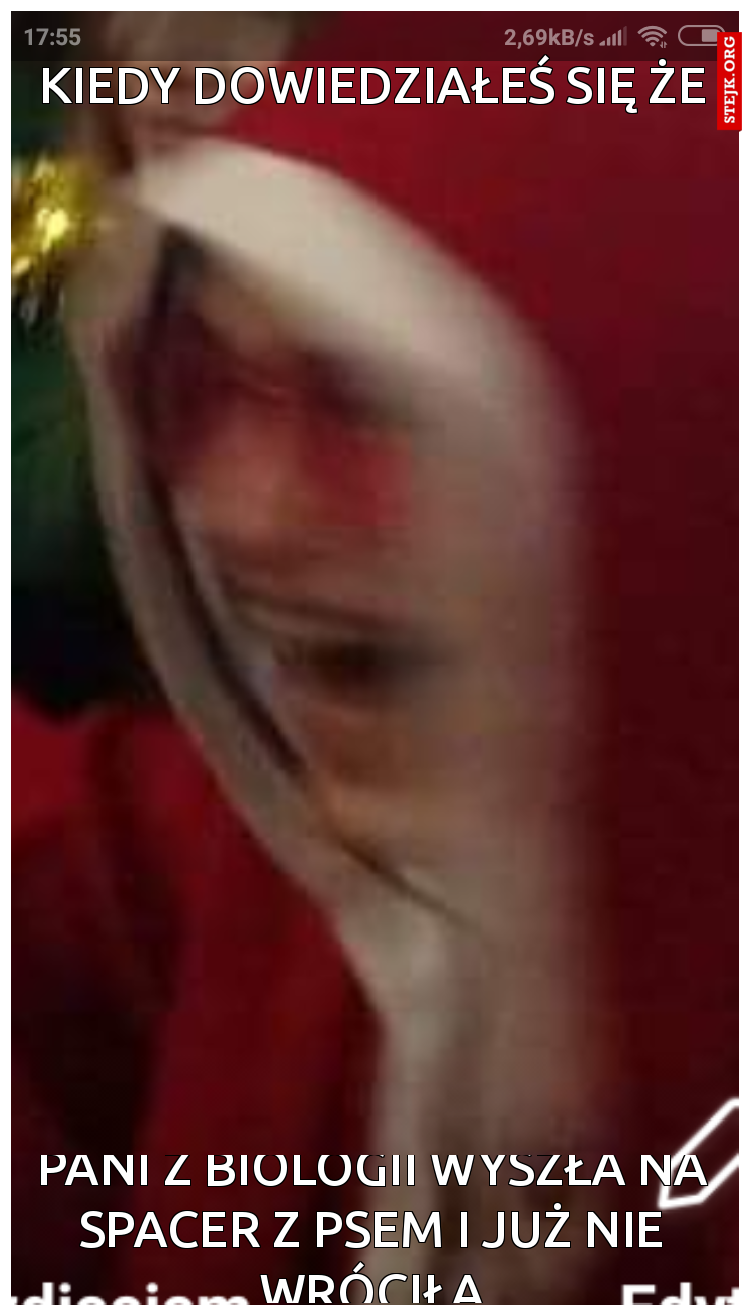 Kiedy dowiedziałeś się że