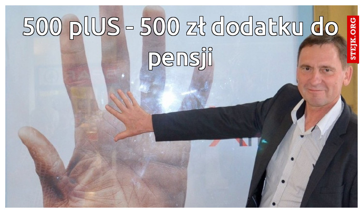 500 plUS - 500 zł dodatku do pensji