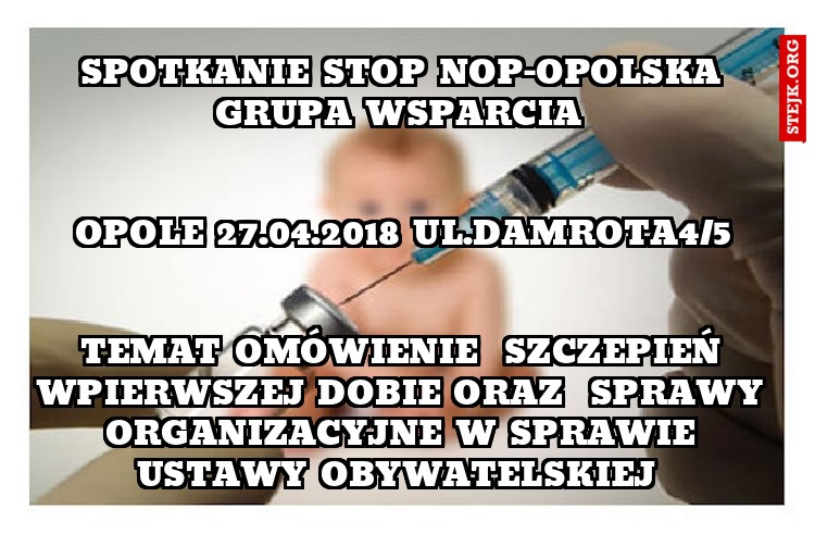 Spotkanie Stop Nop-Opolska grupa wsparcia 