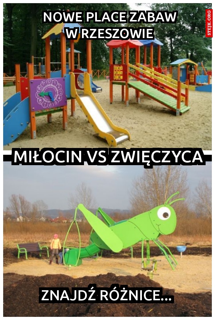 Nowe place zabaw w Rzeszowie
