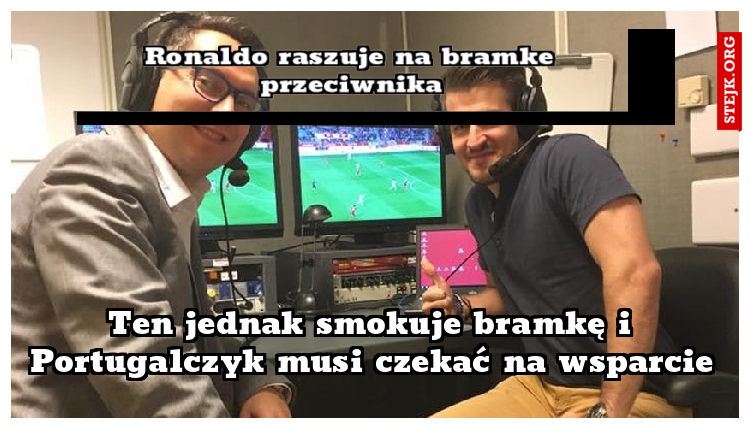 Ronaldo raszuje na bramke przeciwnika