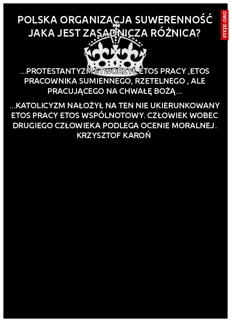 polska organizacja suwerenność jaka jest zasadnicza różnica?