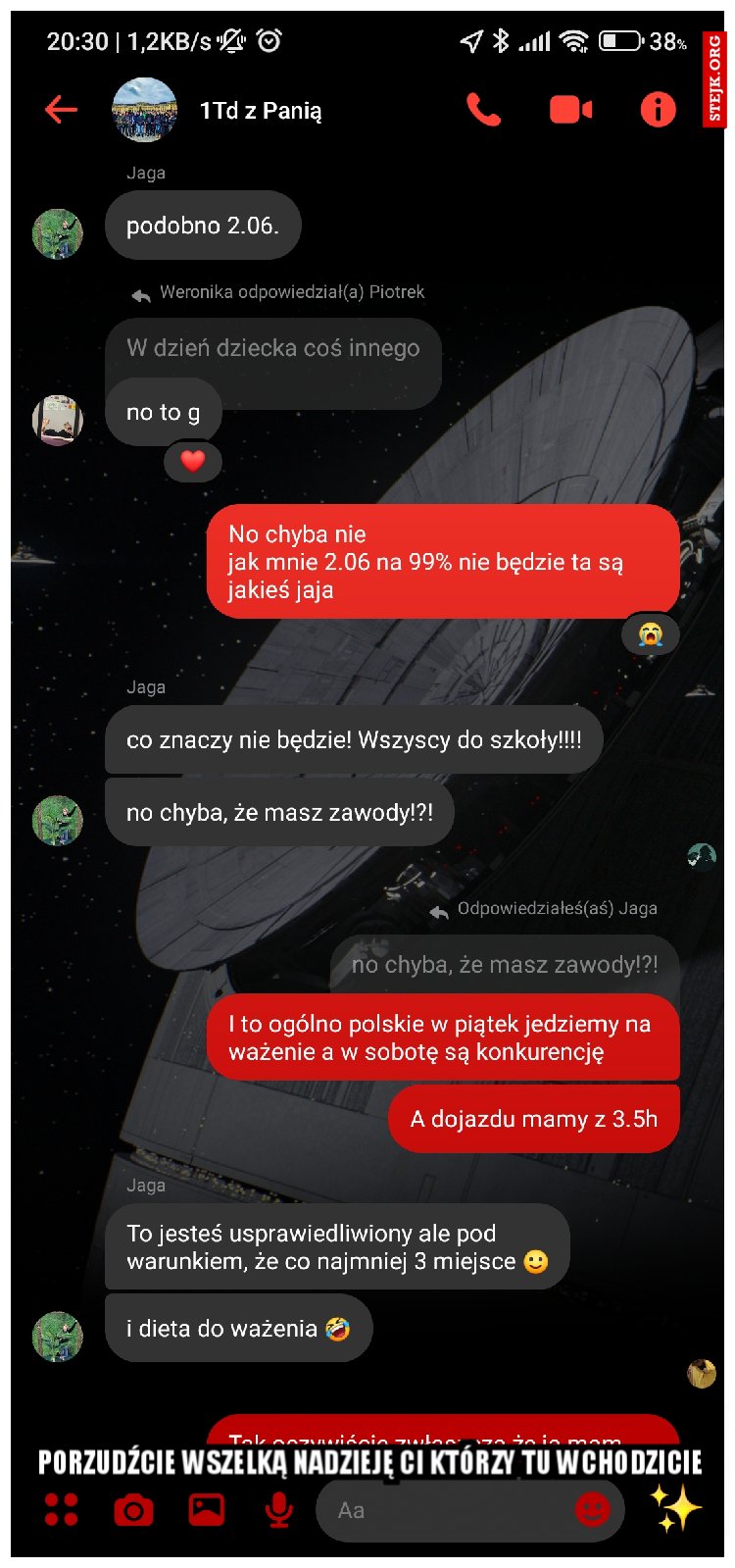 Porzudźcie wszelką nadzieję ci którzy tu wchodzicie 