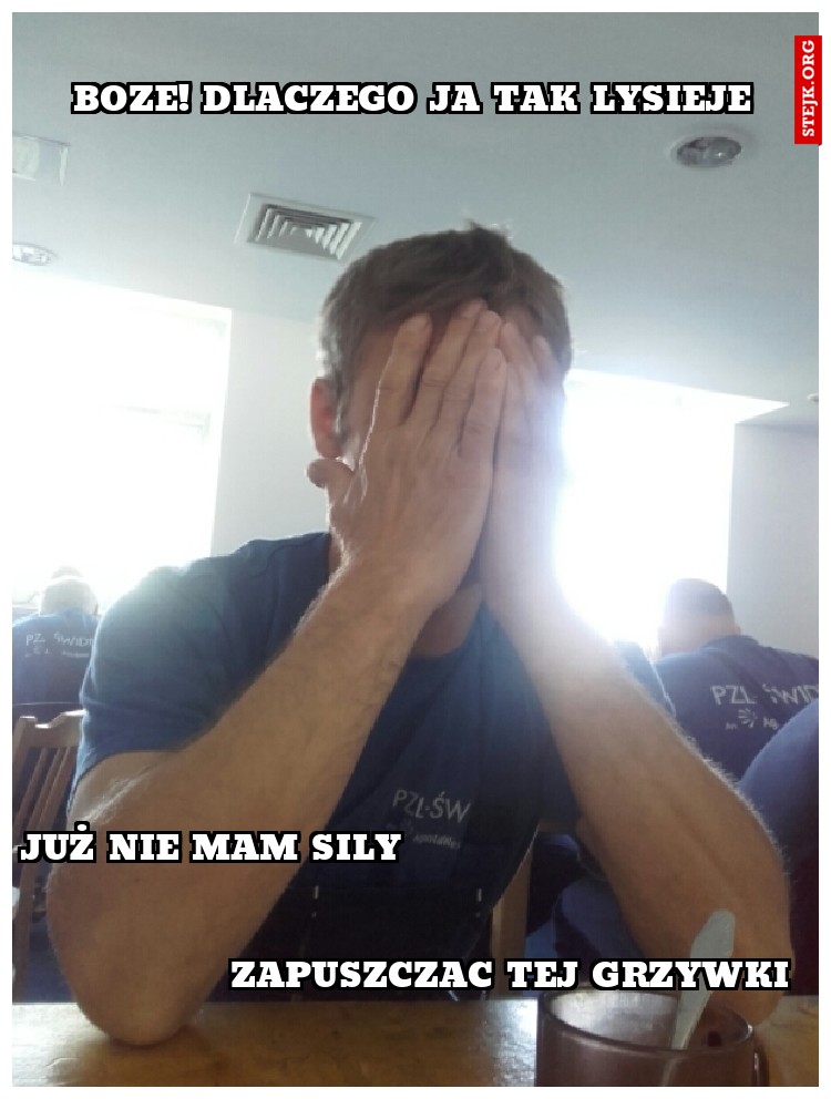 boze! dlaczego ja tak lysieje