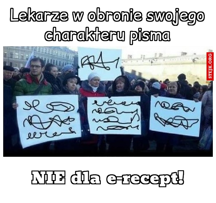 Lekarze w obronie swojego charakteru pisma