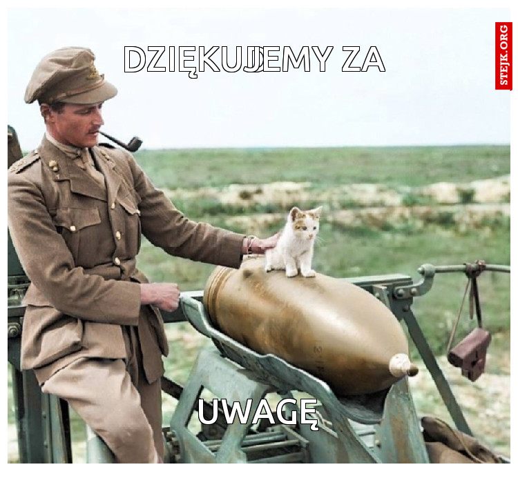 DZIĘKUJEMY ZA 