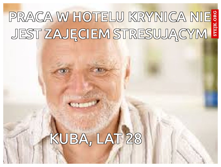 Praca w hotelu Krynica nie jest zajęciem stresującym