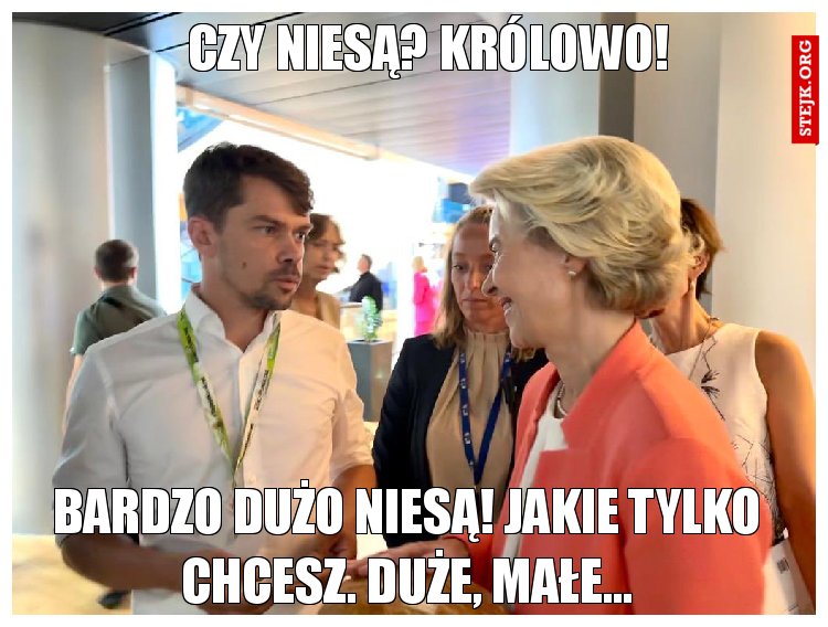 Czy niesą? Królowo!