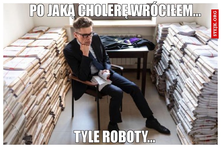 Po jaką cholerę wróciłem...