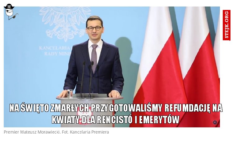 na święto zmarłych przygotowaliśmy refumdację na kwiaty dla rencistó i emerytów