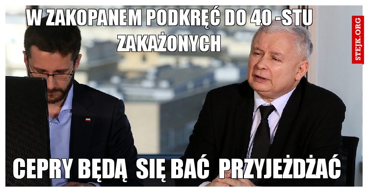 w zakopanem podkręć do 40 -stu zakażonych