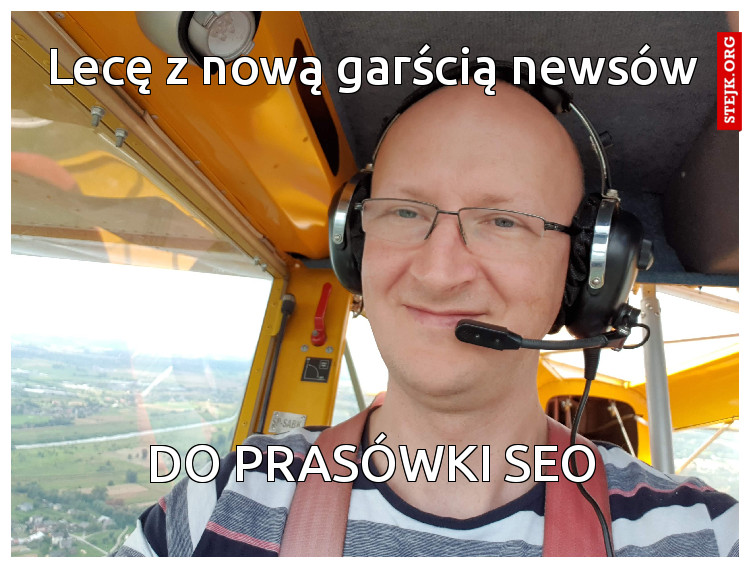 Lecę z nową garścią newsów