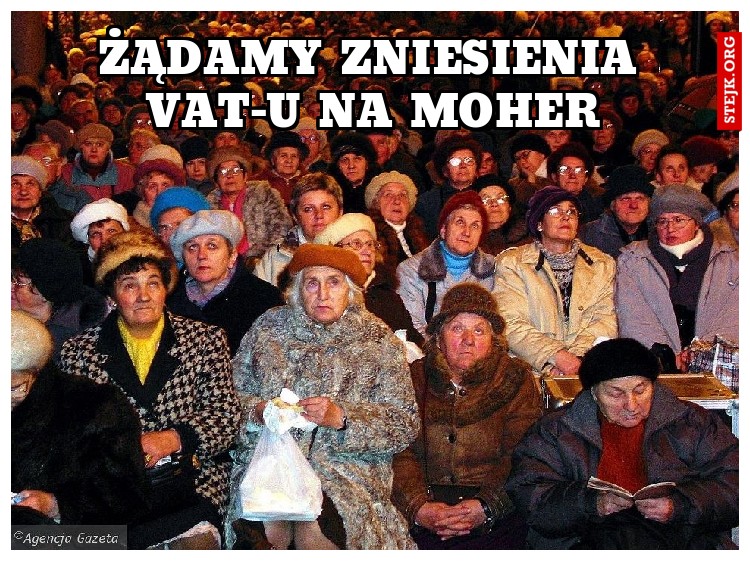 Żądamy zniesienia VAT-u na moher