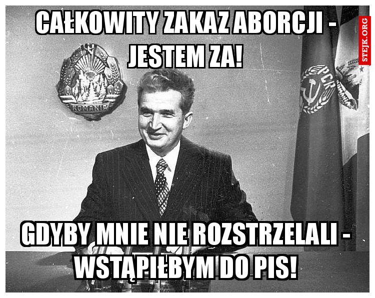 całkowity zakaz aborcji - jestem za!