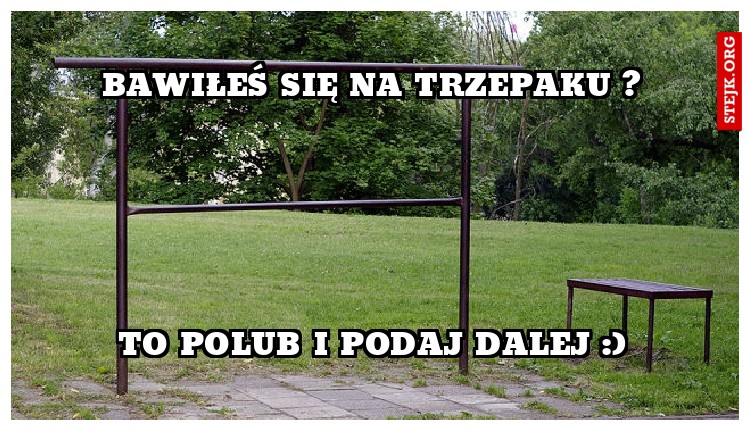 bawiłeś się na trzepaku ?