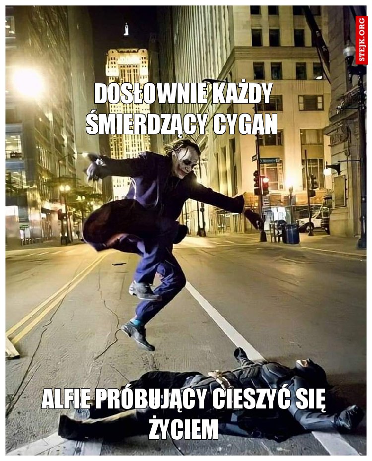 Dosłownie każdy śmierdzący cygan 