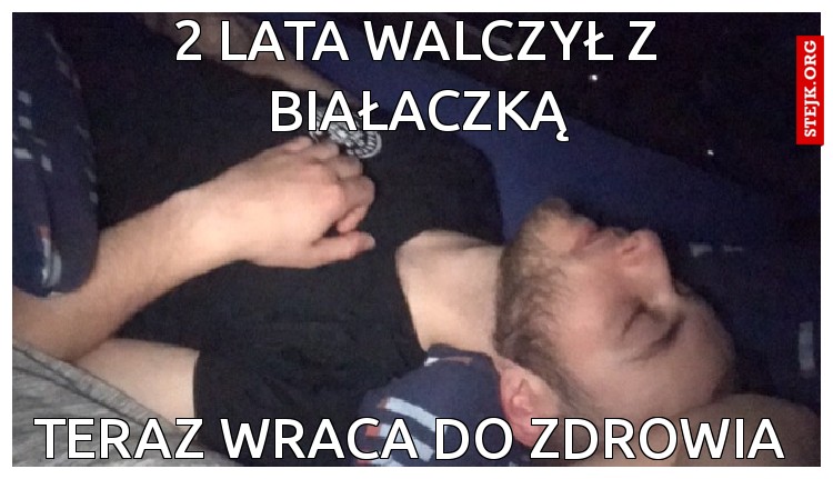 2 lata walczył z białaczką