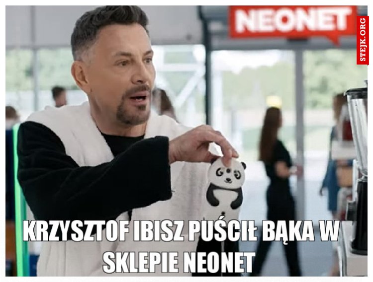 Krzysztof Ibisz puścił bąka w sklepie neonet 