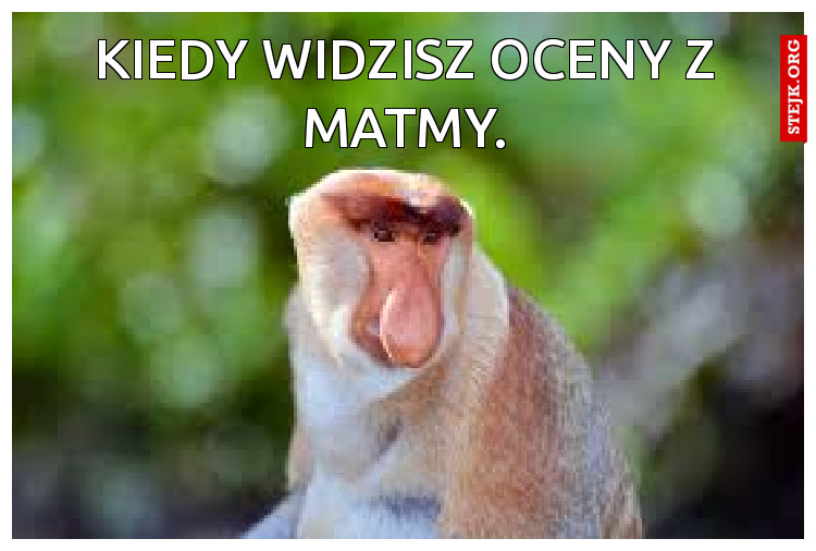 Kiedy widzisz oceny z matmy.